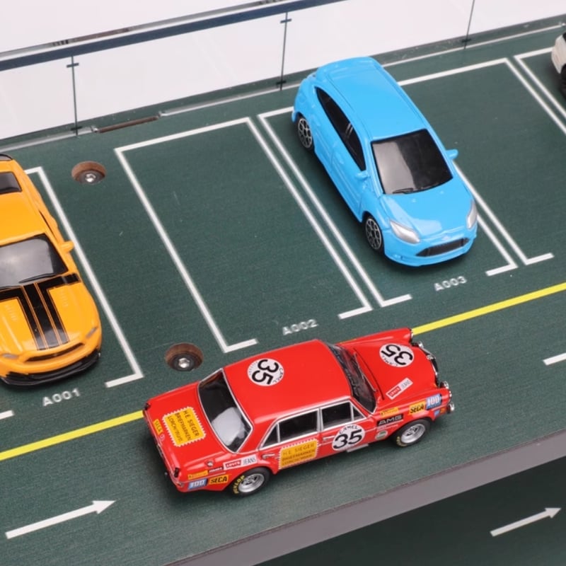 ミニカー ディスプレイ 5階建立体駐車場 1/64スケール | WORLD TOYS