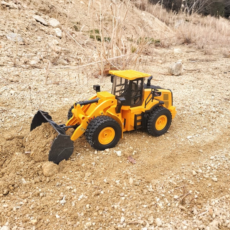ショベルカー ダンプカー ラジコン 2台セット 1/24スケール 建設車両 ラジコン 建設車両（ショベルカー ダンプカー ホイールローダー）1/12