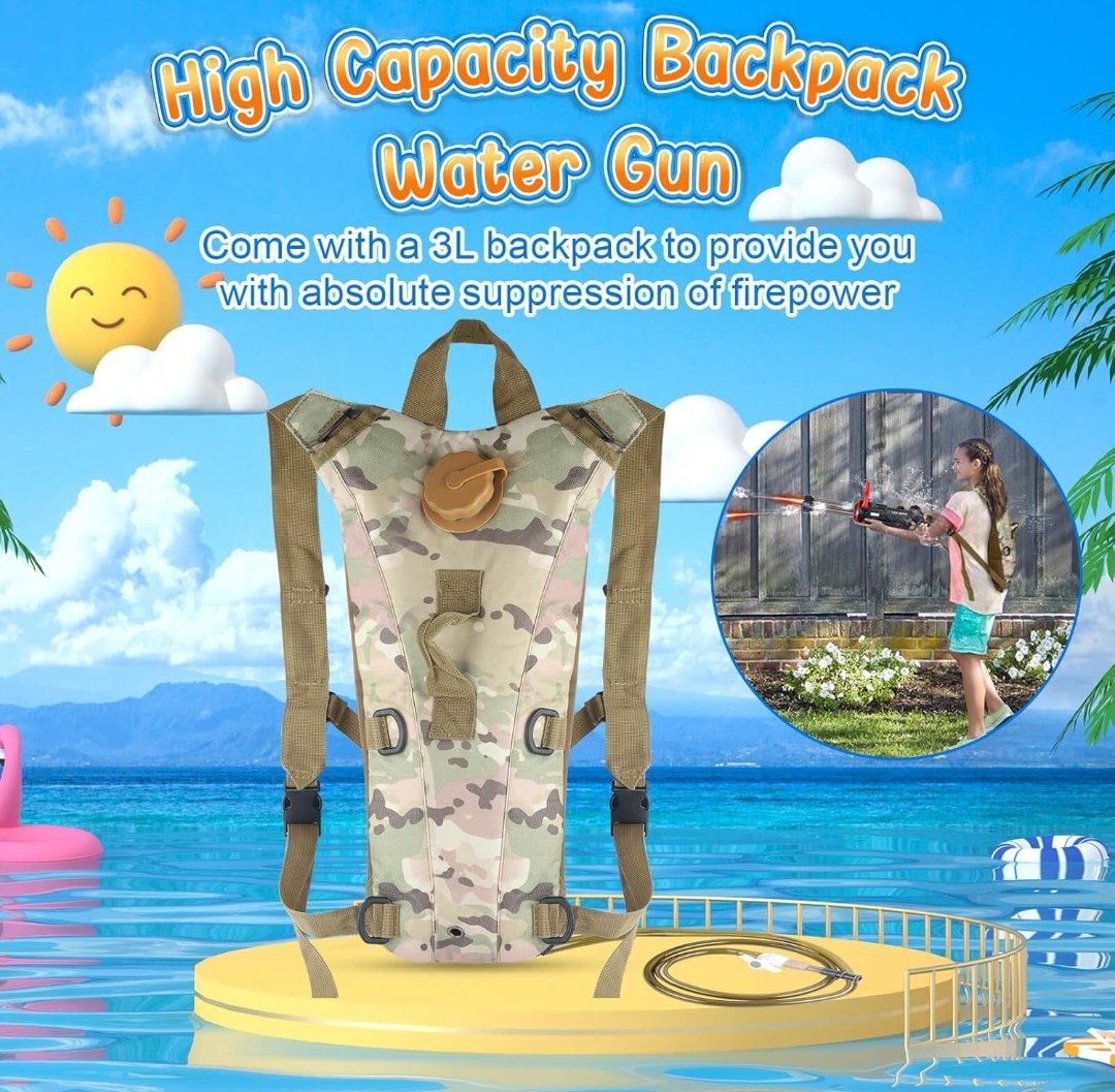 ガトリング型ウォーターガン ガトリング型ウォーターガン 電動水鉄砲 ウォーターガン : WORLD