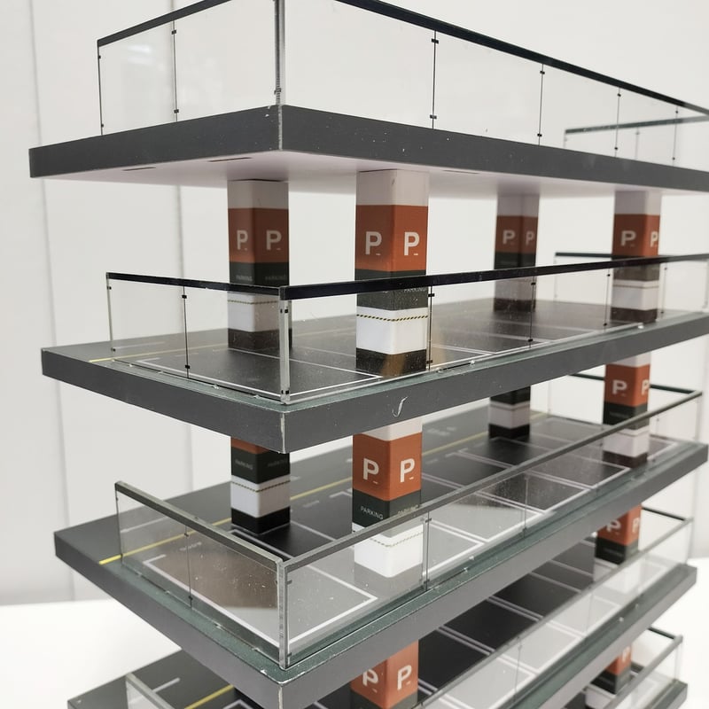 立体駐車場　並列10段40台分　ミニカー　ディスプレイ　収納 立体駐車場 並列10段40台分 ミニカー ディスプレイ 収納