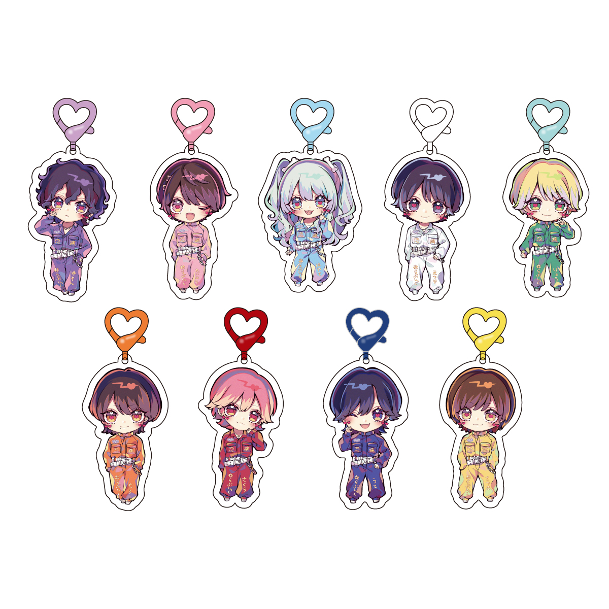 つなぎ衣装ミニキャラアクキー（全9種） | ＃らぶしっく オフィシャル