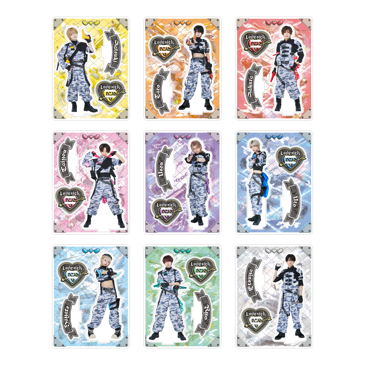 アクリルスタンド らぶしっく さくら トランプ衣装 1.5th ANNIVERSARY パネル付き実写アクリルスタンド（ランダム