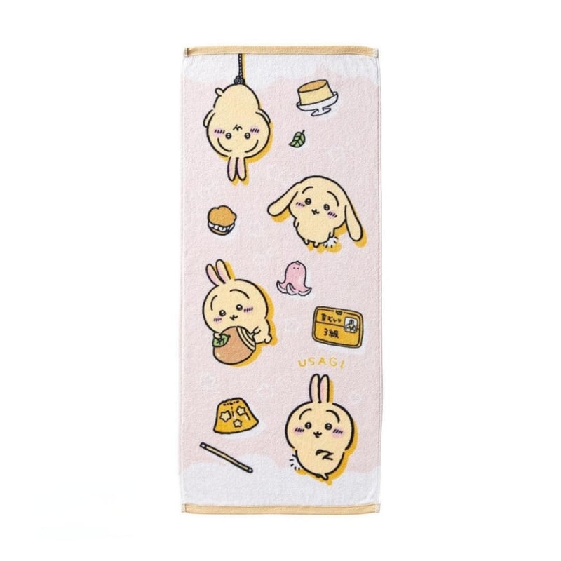 ちいかわ×TOWER　RECORDS　フェイスタオル ちいかわ×タワーレコード 限定コラボグッズ フェイスタオル