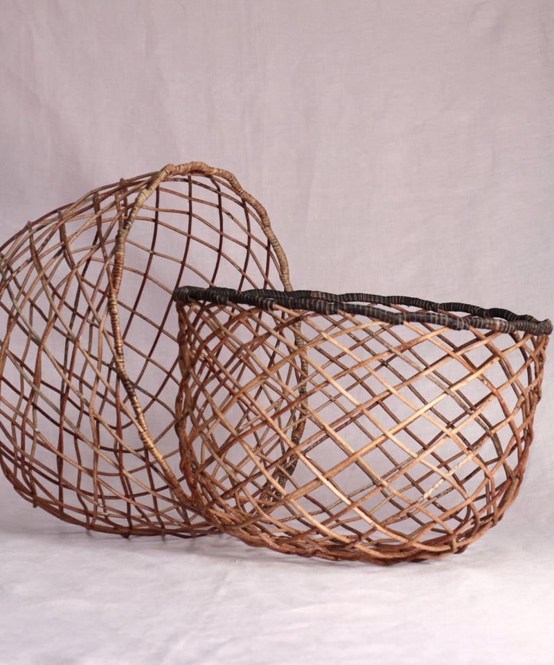 渡部萌　あけびかご あけび軽編みかご 渡部萌 | 双柿舎 two persimmons