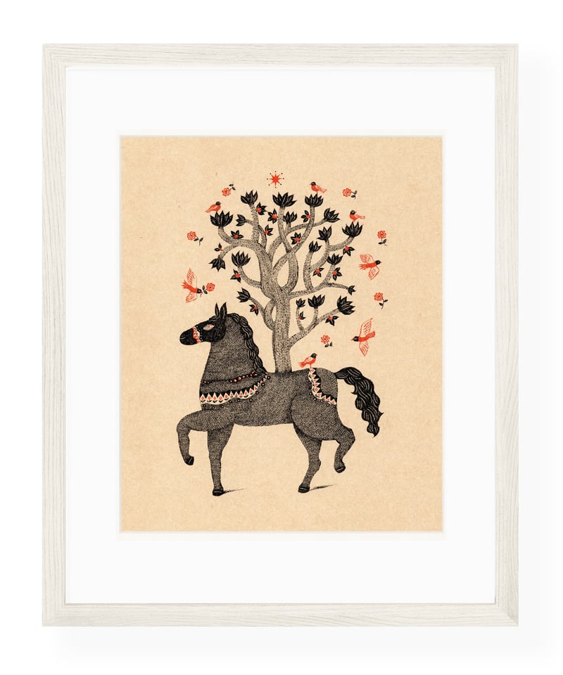 Horse Tree 原画 杉本さなえ | 双柿舎 two persimmons