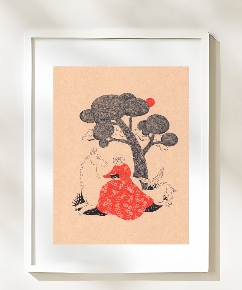 Evening Time 原画 杉本さなえ | 双柿舎 two persimmons