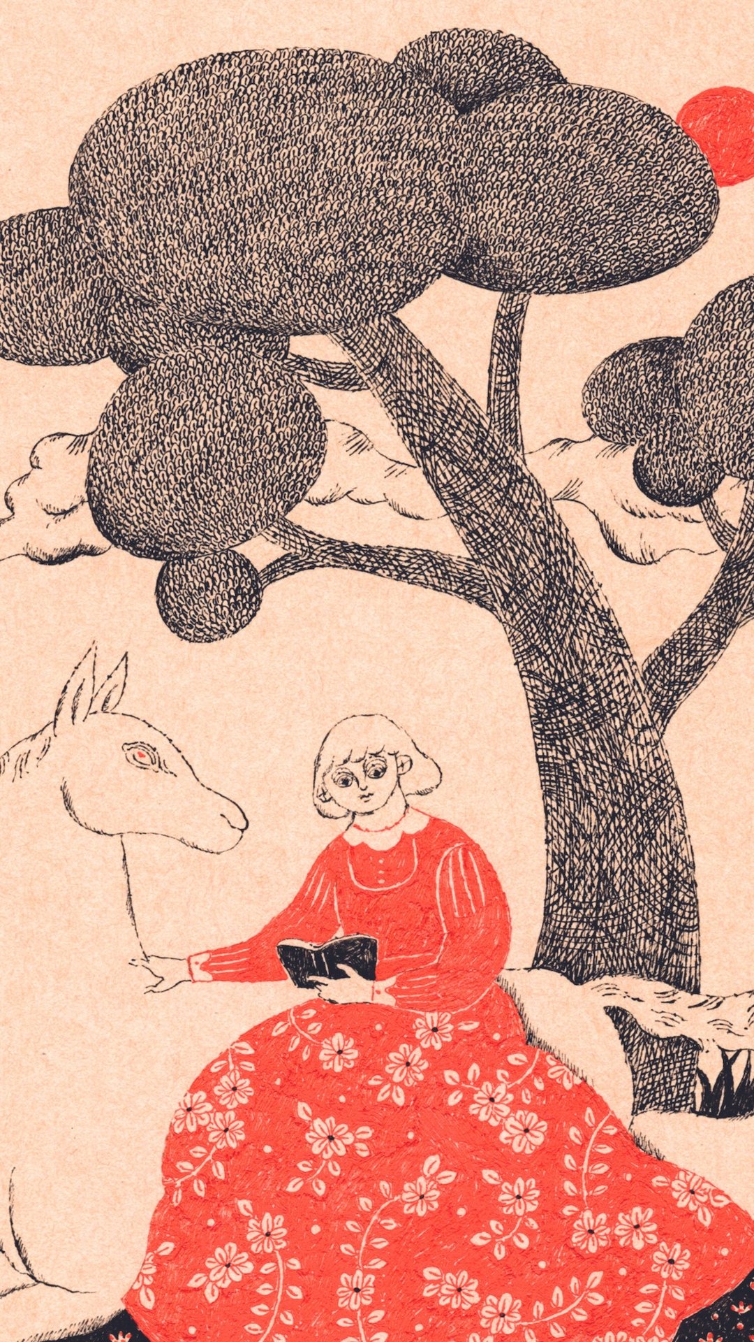 Evening Time 原画 杉本さなえ | 双柿舎 two persimmons Evening Time 原画 杉本さなえ | 双柿舎 two persimmons