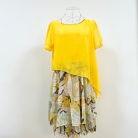yellow elegant one peice