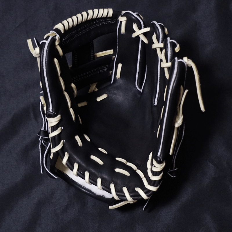 R-GRACE 041 硬式用グローブ 黒 レザー　袋付き R-GRACE アールグレイス 野球グラブ グローブ LL-041 限定グラブ