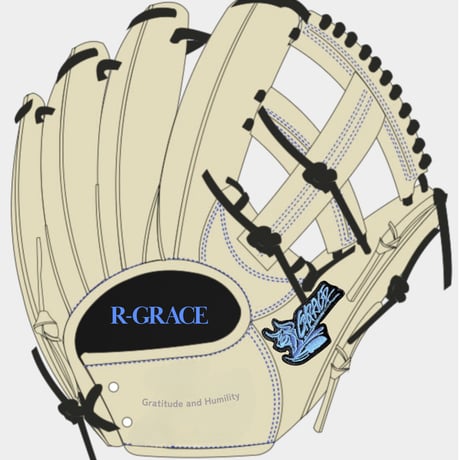 R-GRACE 限定品 硬式軟式兼用グラブ 野手用 型付け済み用 R