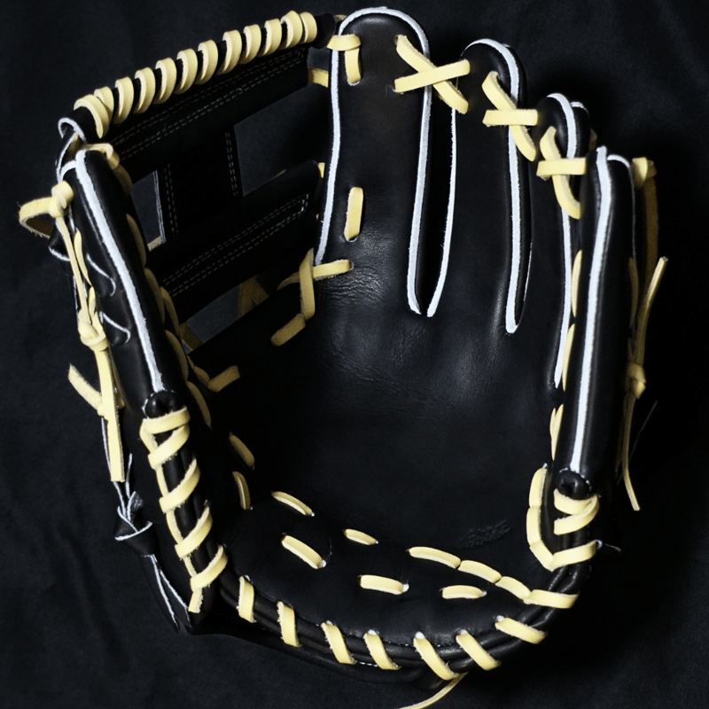 R-GRACE 041 硬式用グローブ 黒 レザー　袋付き 定番品【 Essential Line 】 | 【R-GRACE】アールグレイス