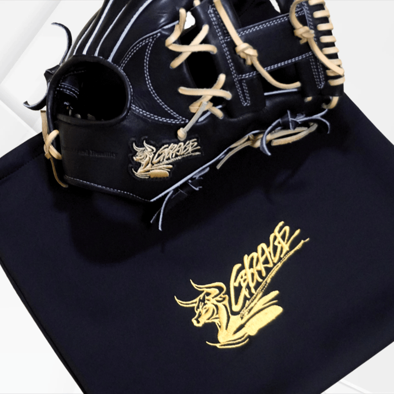 R-GRACE 041 硬式用グローブ 黒 レザー　袋付き R-GRACE アールグレイス 野球グラブ グローブ LL-041 限定グラブ