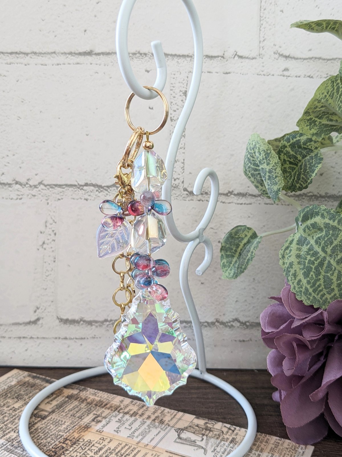 ミニサンキャッチャー【チェコビーズ】レッド×ブルー | Radiant amour