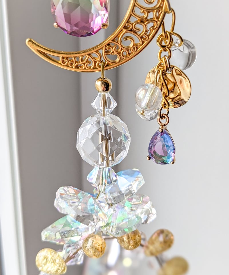 三日月のサンキャッチャー【クレセントムーン・ゴールド】 | Radiant amour