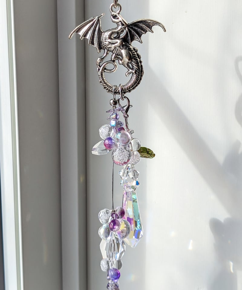 サンキャッチャー♡「ミディアムサファイア♡ハート」 サン