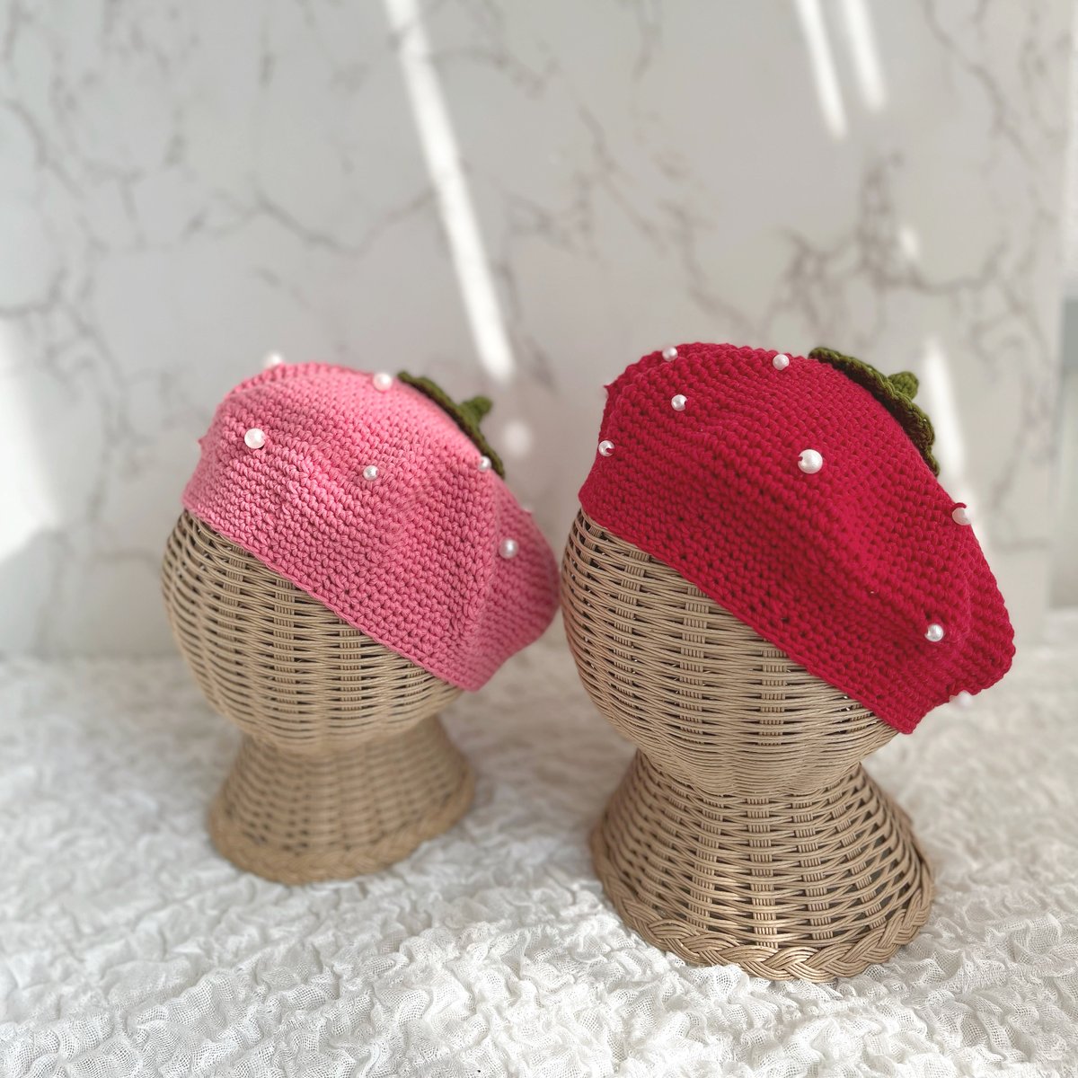 いちごちゃんベレー帽 | kotori handmade いちごちゃんベレー帽 | kotori handmade