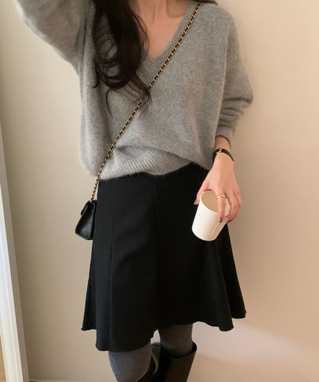 〈come here〉angora v neck knit / 5color