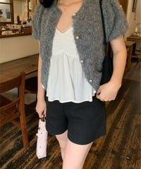 alpaca pearl cardigan / 2color