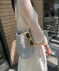 metal net bucket bag / 2color