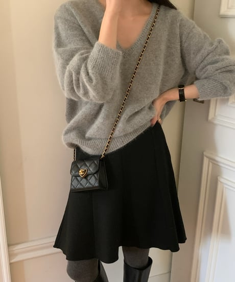 〈come here〉angora v neck knit / 5color