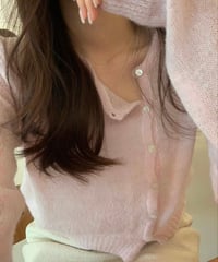alpaca side cardigan / 3color