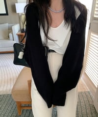 〈mellounge〉monday shawl knit cardigan / 3color