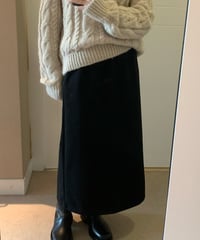 〈fl lanel〉wool banding skirt / 2color