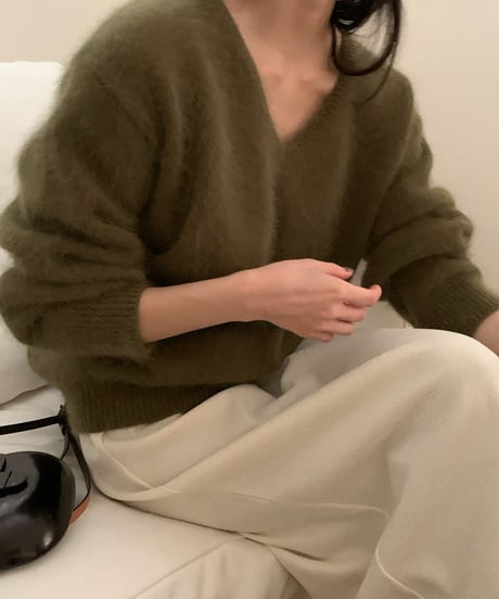 〈come here〉angora v neck knit / 5color