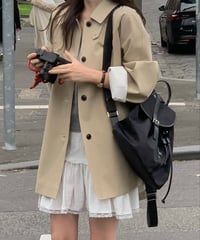 〈vergamot〉half trench coat / 3color