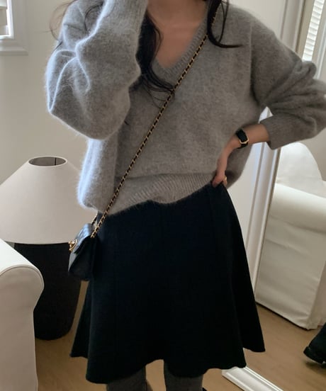 〈come here〉angora v neck knit / 5color