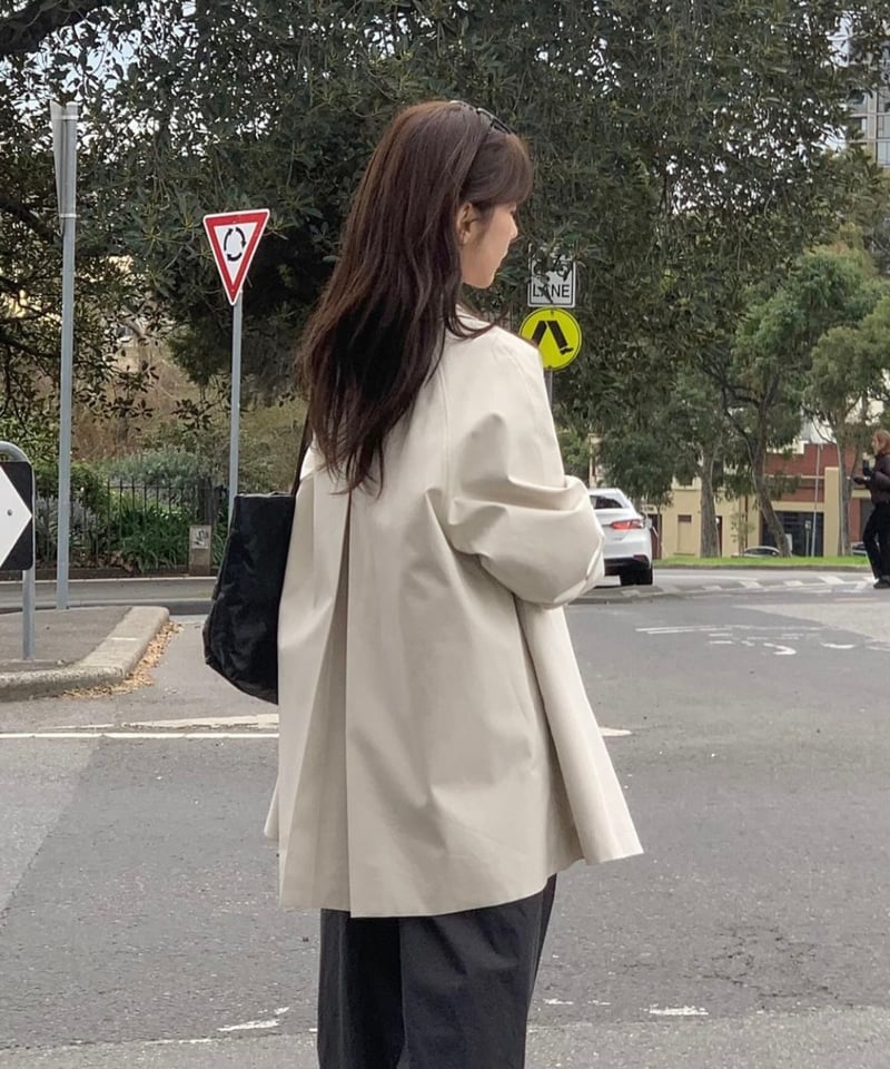 vergamot half trench coat ハーフトレンチコート vergamot〉half trench coat / 3color | hi ann