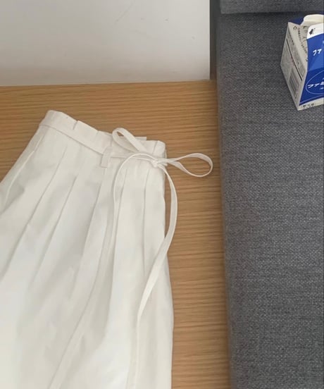 〈LITER〉french ribbon skirt pants / 2color