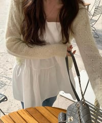 〈riette〉mime cardigan / 2color