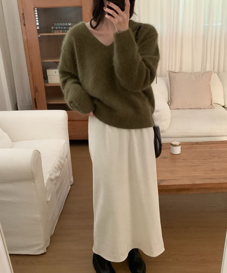 〈come here〉angora v neck knit / 5color
