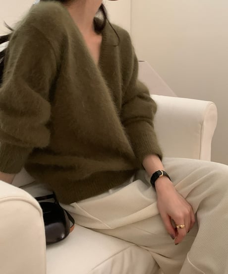 〈come here〉angora v neck knit / 5color