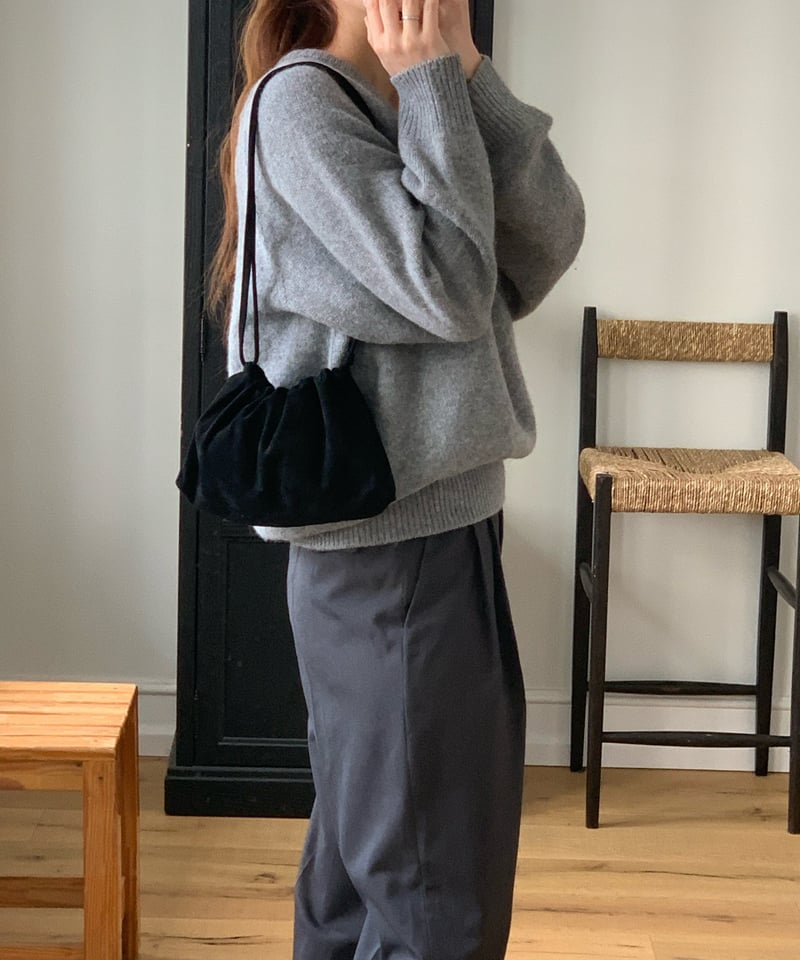 fl lanel〉leather string bag / 4color | hi ann