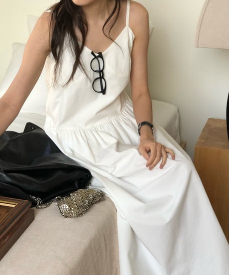 〈D-AMBER〉bird bustier dress / 2color