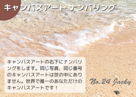【一点のみ限定生産 No.24 キャンバスアート】有名ビーチ！赤崎海岸！