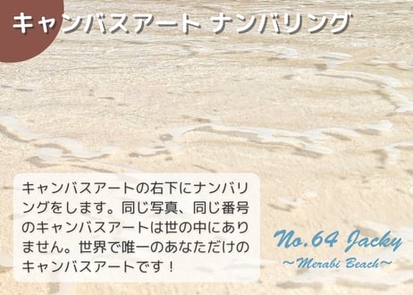 【一点のみ限定生産 No.64 キャンバスアート】絶景すぎ困る！メーラビビーチ