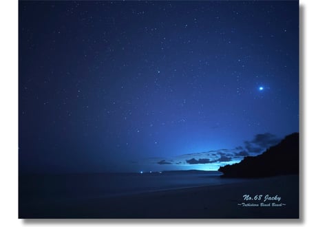 【一点のみ限定生産 No.68 キャンバスアート】初の星空！タティダラビーチ