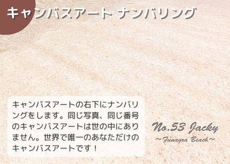 【一点のみ限定生産 No.53 キャンバスアート】メジャービーチ！船倉海岸