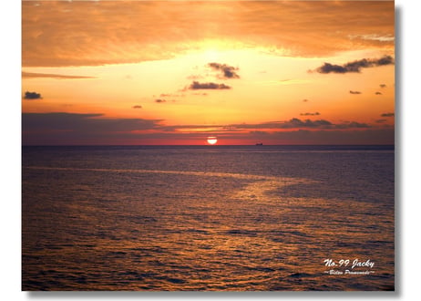 【一点のみ限定生産 No.99 キャンバスアート】2025年8月撮りおろし 絶景夕日（ビドウ遊歩道）