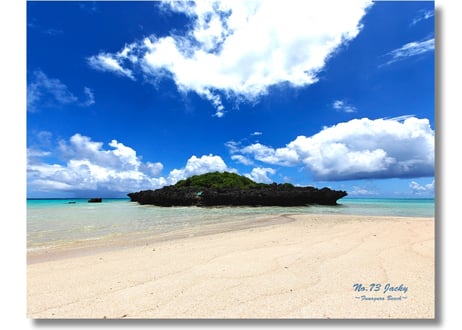 【一点のみ限定生産 No.73 キャンバスアート】絶景なレア孤島！船倉海岸
