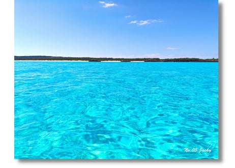 【一点のみ限定生産 No.5 キャンバスアート】絶景！ヨロンブルー