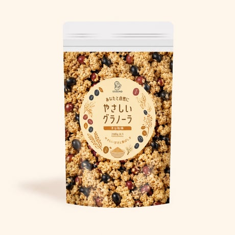 黒豆と小豆のきな粉グラノーラ 200g（黒蜜付き）小サイズ