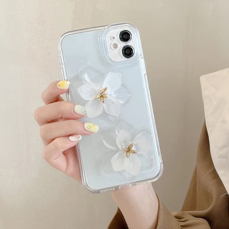 iPhoneケース スマホケース シンプル 花柄 | KIKI