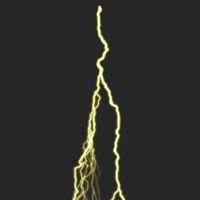 エフェクト素材・サンダーブレイザー「黄」（RGBA　AVI+PNG連番画像2形式パック販売）