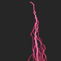 エフェクト素材・サンダーブレイザー「赤」（RGBA　AVI+PNG連番画像2形式パック販売）