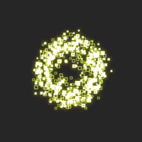 エフェクト素材・スクリューワイドSゲート「黄」（RGBA　AVI+PNG連番画像2形式パック販売）