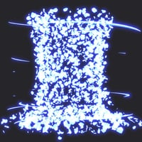 エフェクト素材・ローズワイルドストリーム「青」（RGBA　AVI+PNG連番画像2形式パック販売）